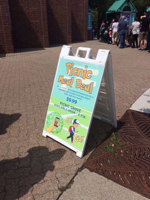 MCCI's Katie Rebella caught a signage promotion at the Detroit Zoo over the weekend